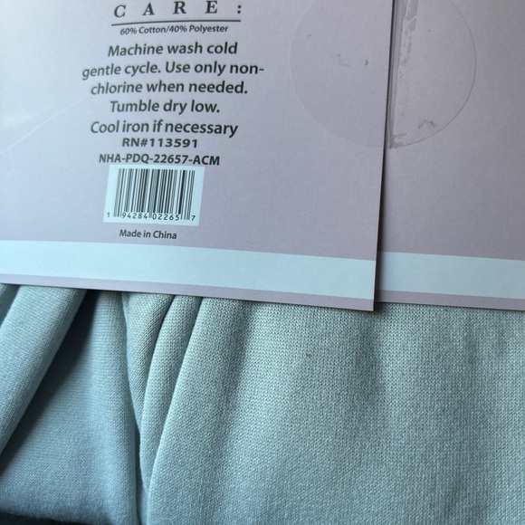 New Mayfair Ladies Sweat Jogger Pants Size:XL in Light Blue-Gray - Picture 4 of 5